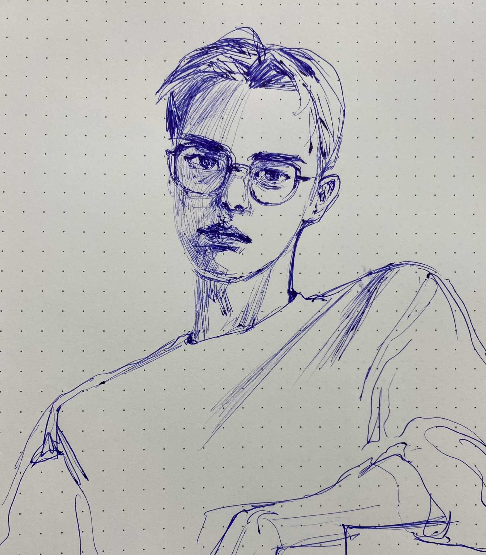 blue faces