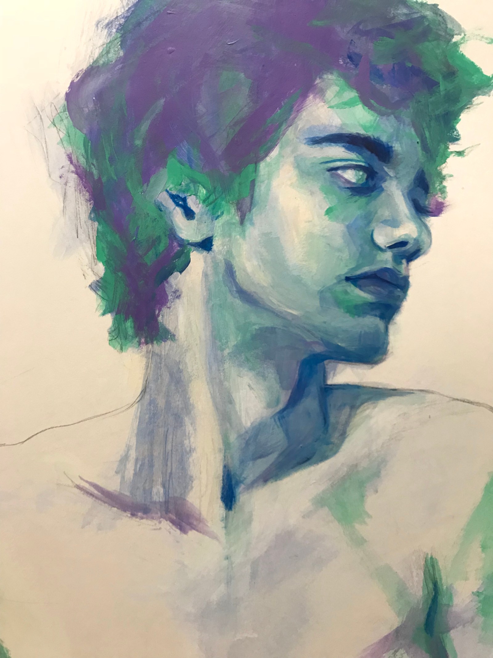 Blue man