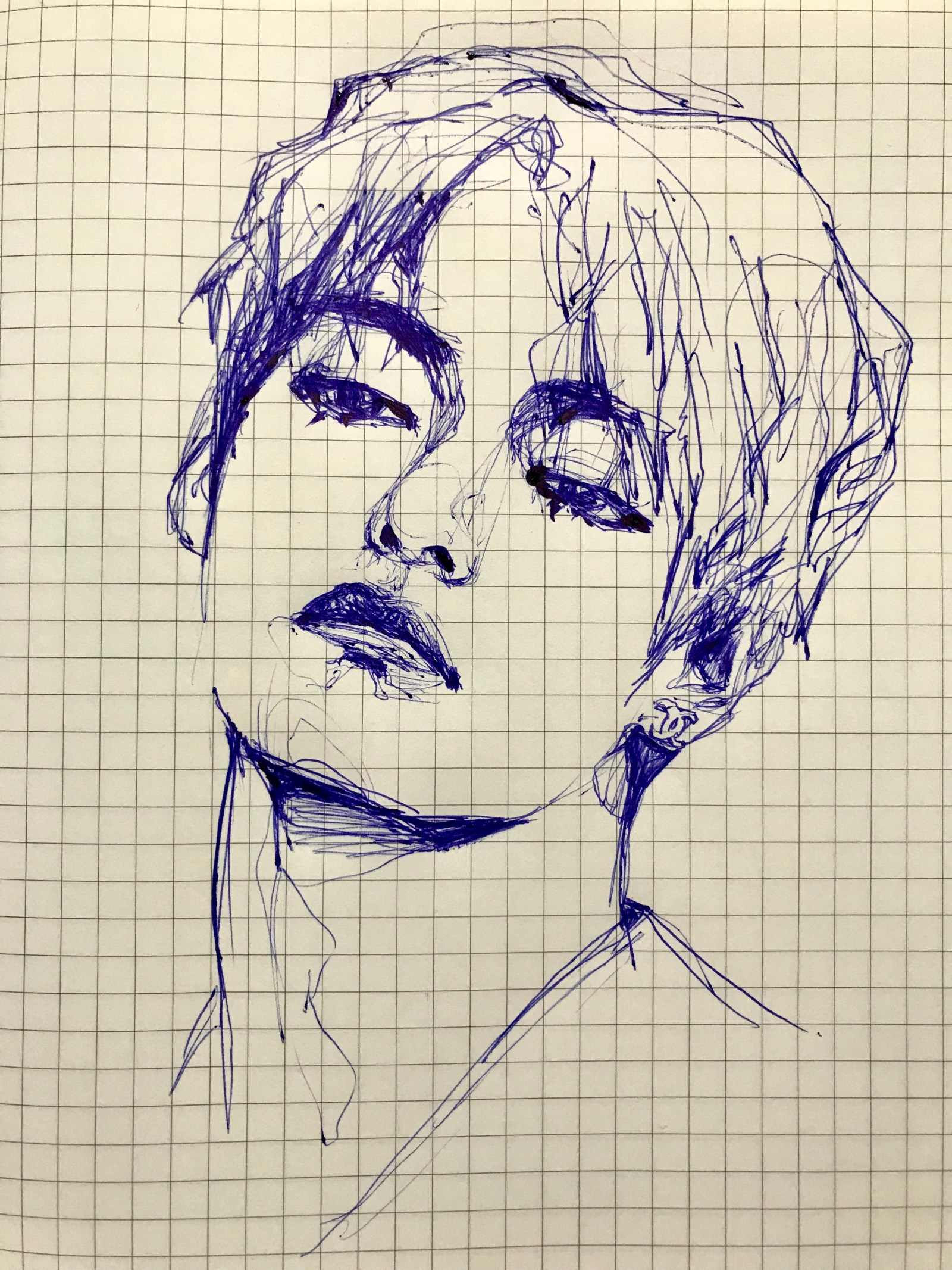 blue, pen, faces