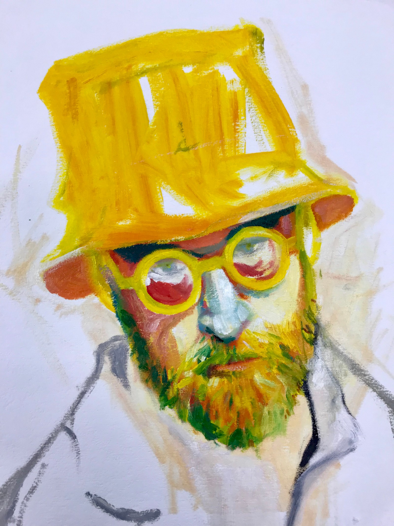 yellow hat